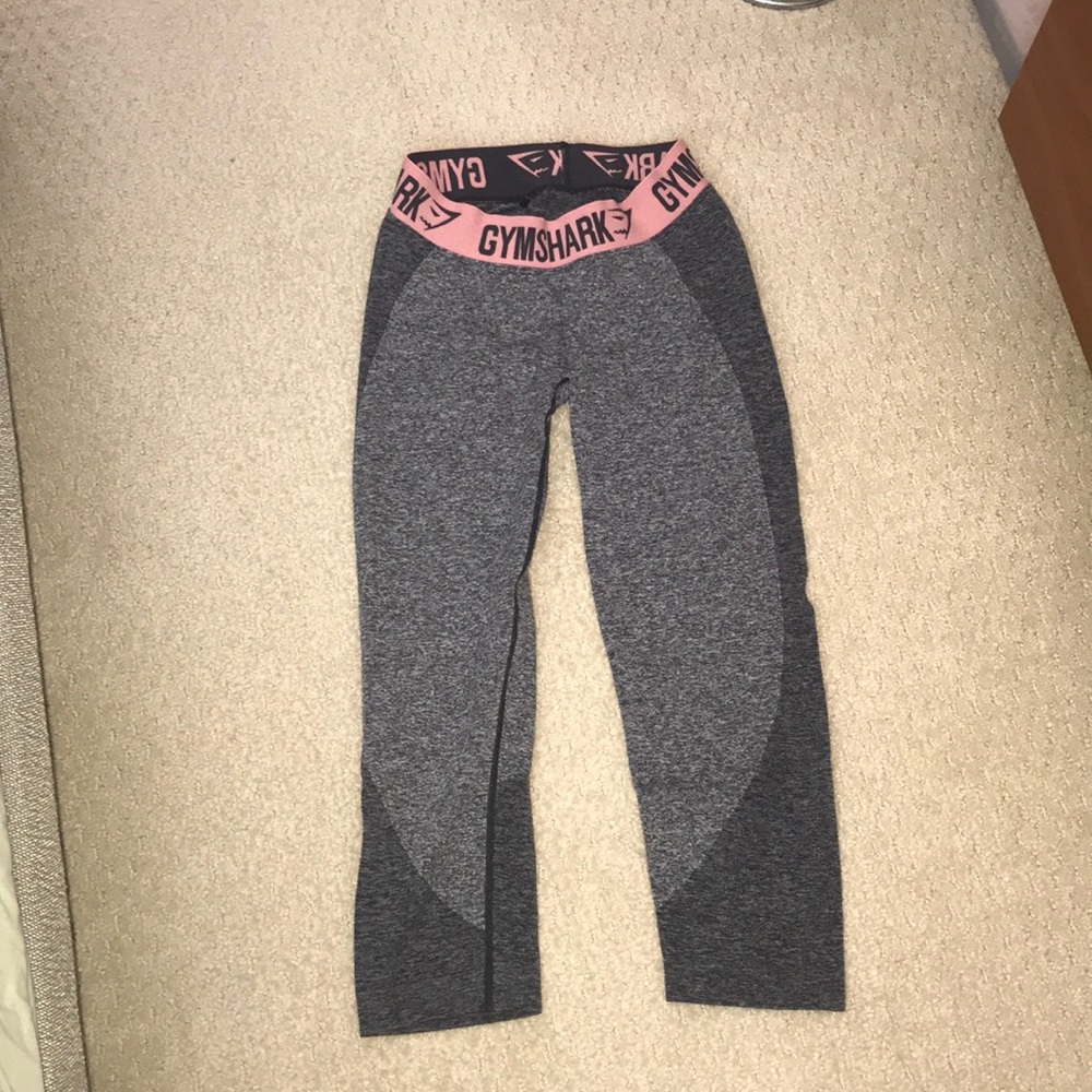 Cropped Flex Legging (pink/gray)